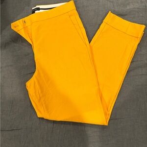 Ann Taylor Women's Vibrant Yellow Linen Pants
